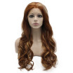 Iwona Synthetic Hair Lace Front Long Wavy Blonde Highlight Auburn Wig