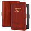Natusun Compatible Kindle 958 Case Case Kindle Paperwhite1 23 Generation Power Book Sleep Sleeve Vintage Spellbook Dark Brown