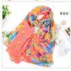 16050cm Fashion Womens Beautiful Rural Style Flower Long Silk Scarf Shawl New