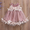 Princess Kids Baby Girls Bridesmaid Party Petal Tulle Formal Dress Dresses 1-7Y