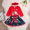 Newborn Baby Girl Xmas Clothes Outfits My First Christmas Romper Skirts 3PCS Set