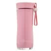 COECO plastic water cup PLA corn starch sports cup student portable leakproof flat cover readily cup pink 400ml