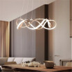 Baycheer HL487566 Room Decorative Warm Light Polished Brass Twist LED Pendant Light In Gold 33W