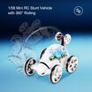 Create Toys 2152B Mini RC Stunt Car 360 Degree Rolling Rotating Wheel Car Toy - 6 Types Randomly Delivered