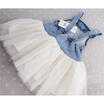 Kids Baby Clothes toddler Infant girls dress Tulle denim Stiching Overall dress