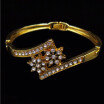 New fashion jewelry alloy snowflake crystal rhinestone bracelet gift
