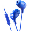 JVC JVC FX38M headphones in the ear-type subwoofer music music line earplugs mobile phone general cotton candy series deep blue
