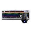 Tarantula AULA Storm Set of Mixed Light Cable&Mouse Set USB Keyboard Mouse Mechanical Black Shaft Silver Black Edition