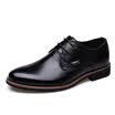 Yichi EGCHI leather shoes men business casual fashion wear leather shoes men 8096 black 40