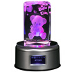 Rude love 3D bear crystal music box light ornaments birthday gifts to send girlfriend girl wife girl girl girl creative Tanabata Valentine&39s Day gift