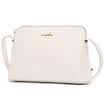 Each degree MEIDU Europe&the United States simple shells packet wallet wild trend cowhide shoulder oblique cross female bag MWB150762 white