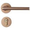 Yuhuaze modern fashion indoor split lock space aluminum bedroom door lock bathroom door handle general style rose gold