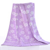 Yong Liang home textile cotton four-layer gauze cotton gauze towel air-conditioned blanket lunch break home cover blanket flower purple 1000g Article 150 × 200cm