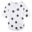 Semir Lady Cute Paddle Round Collar T-Shirt Top Shirt Korean version 19017010204 White Black T