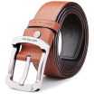 Seven Wolves Belt Men&39s Buckle Belt Men&39s Leather Korean Youth Casual Belt 7A92023400 Brown