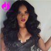 Amethyst Body Wave U Part Wig 2017 Popular Long Wavy Brazilian Human Hair U Part Wigs For Black Women