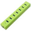 Shanze SAMZHE JXQ-007G USB splitter USB30 high-speed expansion of 7 HUB hub desktop computer notebook with a towel with power supply line green