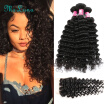 7A Virgin Brazilian Deep Wave With Closure Cheap Human Hair Brazilian Virgin Hair With Closure Brazilian Curly Hair With Closure