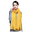 Bao Shengxiang high-grade cashmere scarf female winter wild long section of solid color wool shawl dual-use students autumn Korean version of the warm collar w9703 turmeric