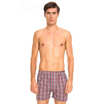 Three guns men &39s cotton Arrow pants cotton yarn - dyed home leisure men&39 s shorts red&blue grid 3XL