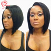 Hesperis Bob Best Human Hair Wig Virgin Peruvian Silky Straight Full Lace Wig Short Cut Bob With Baby Hair