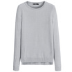 Semir Women&39s round neck collar simple solid color sweater sweater shirt shirt tide 19316070427 in the gray l
