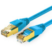 Wins shengwei LC-7005C engineering grade 7 network cable Cat7 flame retardant plus seven types of shielded twisted pair 05 meters blue 10G finished high-speed computer broadband cable