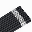 Double gun Suncha chopsticks alloy chopsticks ten pairs of clothes do not mold easy to clean stainless steel chopsticks gift hotel Japanese chopsticks KZ4062-Y silver
