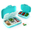 Jingdong Supermarket billion high EKOA kit sealed storage box portable jewelry box sub-box drug box size combination set of lake water blue