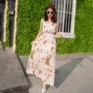 KuoyiHouse KuoyiHouse 7323 17 years new Korean version of the long section of the round neck sleeveless suit dress female tight waist cotton long skirt cents 8 No meter cartoon S