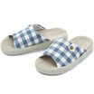 Jingdong supermarket three Lee cotton Korean home slippers men&women adult couple models non-slip breathable spring&autumn winter indoor cotton towel color pattern for 39-40 yards