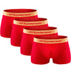 Heng Yuan Xiang men red underwear elastic cotton Benming letter in the waist section of the waist underwear four loaded 17095
