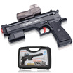 Bean like toy guns Pisces pistol electric bursts of firearms electric model children&39s toy guns boy toys 9911A black gift box version
