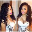 NLW Brazilian virgin human hair Lace front wigs Curly Glueless wigs with baby hair for black women