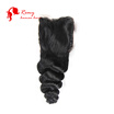 CZ Hair Virgin Hair Loose Wave Lace Closure Peruvian Loose Wave FreeMiddleThree Part Lace Closure 44 Loose Closure
