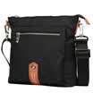 St Paul&39s men&39s bag shoulder casual men&39s cross Messenger bag Korean version of the men&39s canvas bag multi-functional package black