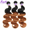 Ombre Hair Extensions 7A Kapelli Ombre Brazilian Hair 3 Bundle Soft Brazilian Virgin Hair Body Wave Nice Ombre Human Hair T1B30