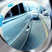 TYPER small round mirror rear view mirror TR-212 black on the 15-inch round 43cm 360 degree rotating wide-angle small round mirror car anti-blind universal