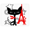 Should be cool cool EXCO tower cat cartoon animal mouse pad oversized large office office game pad cute creative cartoon bottom skid WMSP-012