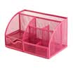 Chenguang M & G ABT98427 metal mesh multifunction combination pen holder storage box red