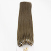 100 Brazilian Virgin Remy Hair 18 Ash Blonde Double Drawn Straight Micro Bead Loop Ring Hair Extensions 1gs