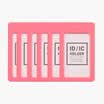 Elite deli 8335 soft plastic vertical card holder work permit employee card 6 loaded red