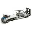 siku brand high German brand toy car model simulation truck engineering vehicle truck aircraft alloy car model - flatbed trailer with helicopter SKUC1610