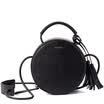 Yeman INMAN mini bag tassel bag fashion retro style round dress with the character of the women&39s hand shoulder Messenger Messenger bag 853170044 midnight black