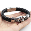 skull bracelets for men jewelry men design genuine leather stainless steel bracelets vintage bangle mens fashionable bracelets