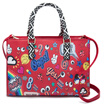 DEER LOVE Women&39s Handbag Fashion Print Graffiti Handbag Shoulder Messenger Bag LE11683 Red