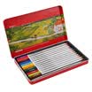 Morning light M & G AWPQ1901 iron box hexagonal water-soluble color pencil color lead 12 color box