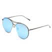 LOHO glasses life personality trend sunglasses male round box retro color film sunglasses female P3042 space gray