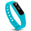 Full pass H5 smart bracelet micro letter movement information display call reminders USB direct charge waterproof waterproof monitor men&women health watch support Apple millet phone blue