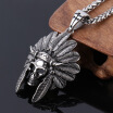 Skull Pendants Necklaces New Fashion 316L Stainless Steel Vintage skull Necklace Pendant For Boy